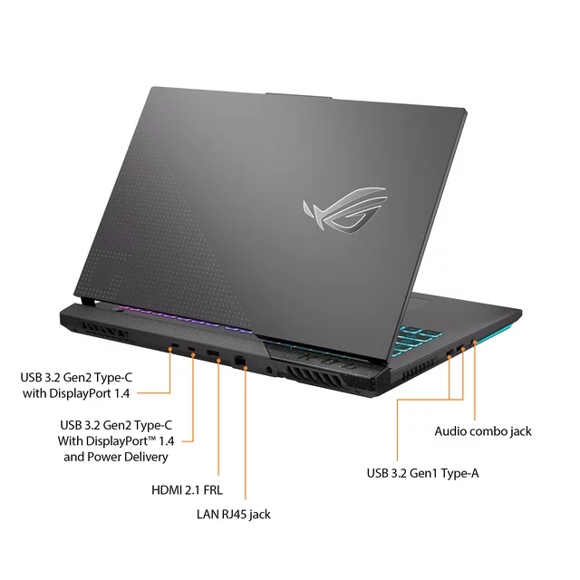 ASUS ROG Strix G17 (2023) 17.3” QHD 240Hz Gaming Laptop, Ryzen 9-7845HX, NVIDIA GeForce RTX 4060, 16GB DDR5 RAM, 1TB SSD, Windows 11, G713PV-WS94